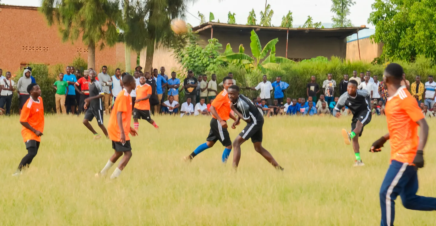 Une activité sportive dans le cadre d’une campagne de protection de l’enfance à Gatsibo.