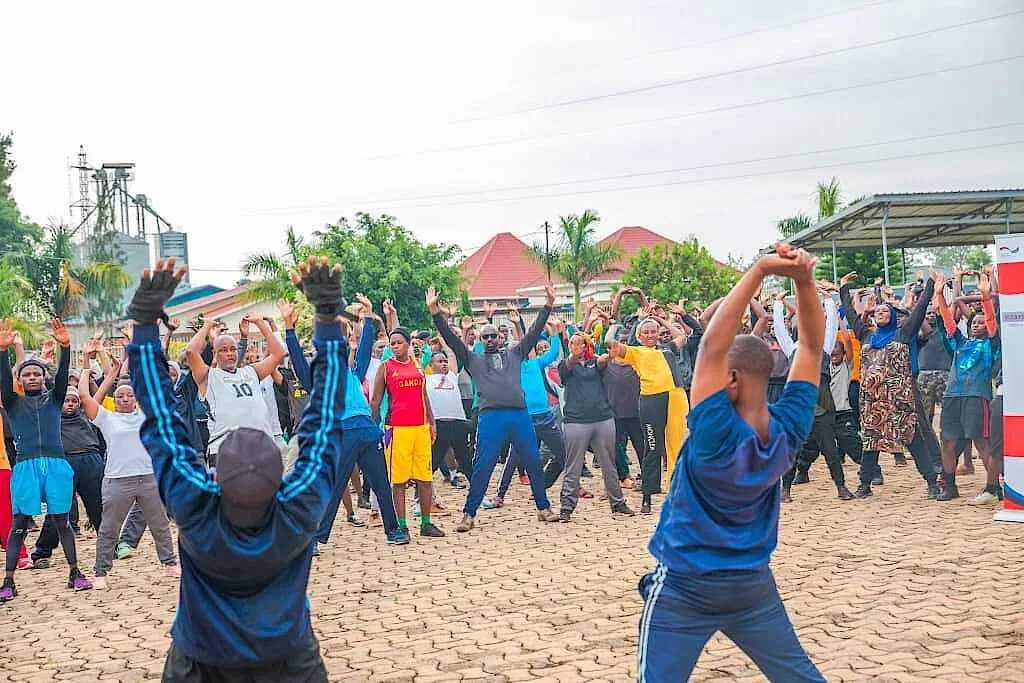 Abaturage bari muri siporo rusange i Gatsibo.