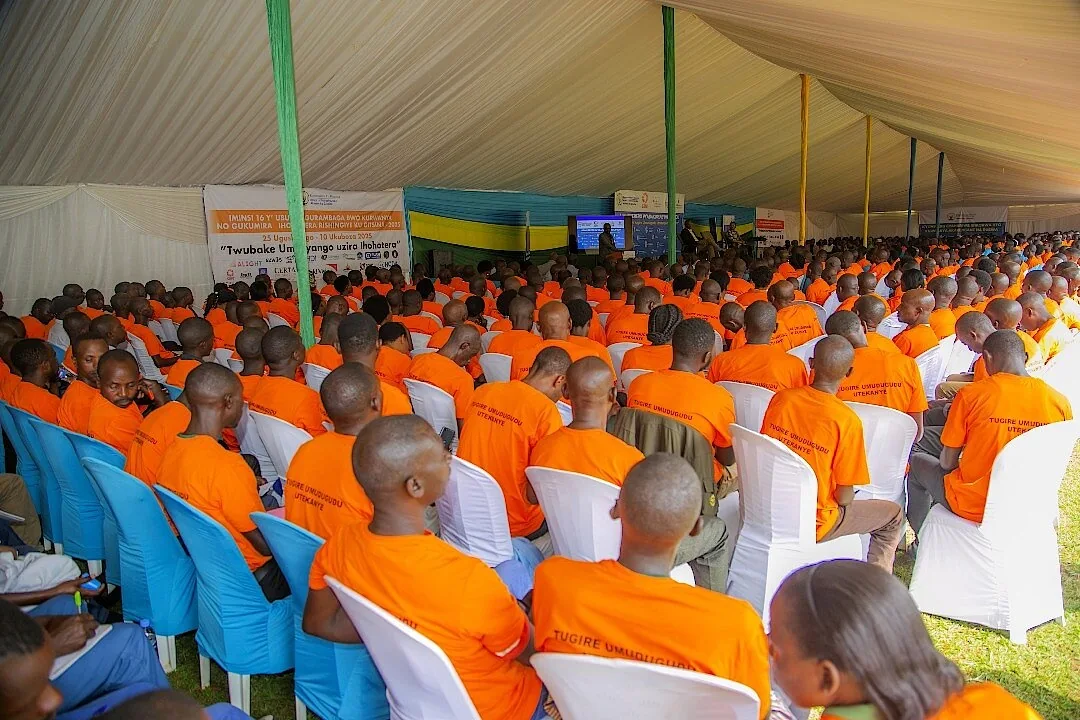 Village leaders attending a retreat in Gatsibo.